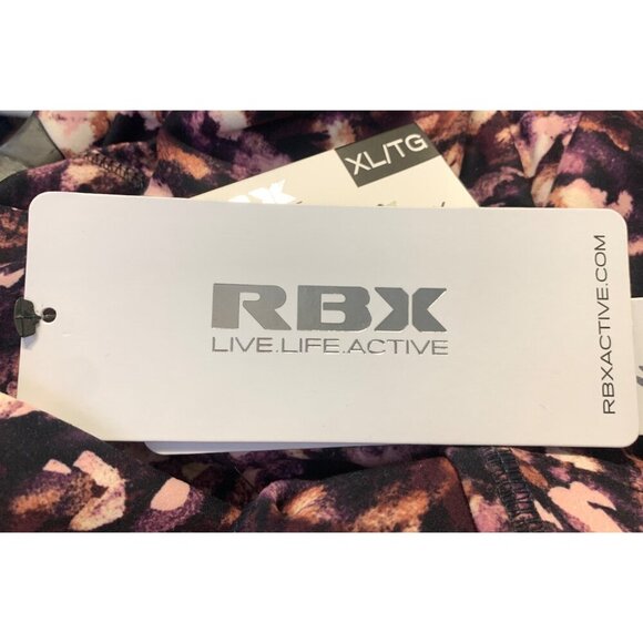 RBX XL Extra Large Peached Tech Flex Compression Legging Pant Purple Athletic - Picture 6 of 7